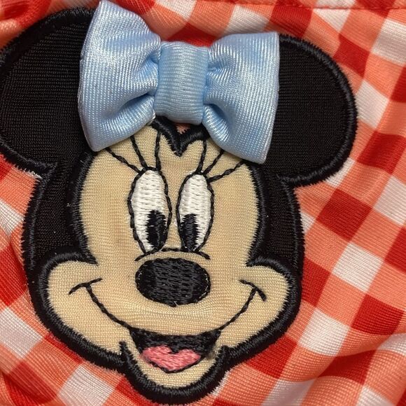 DISNEY Baby Two Piece Minnie Mouse Bikini Bathing Suit Checks Ruffles - Picture 2 of 7